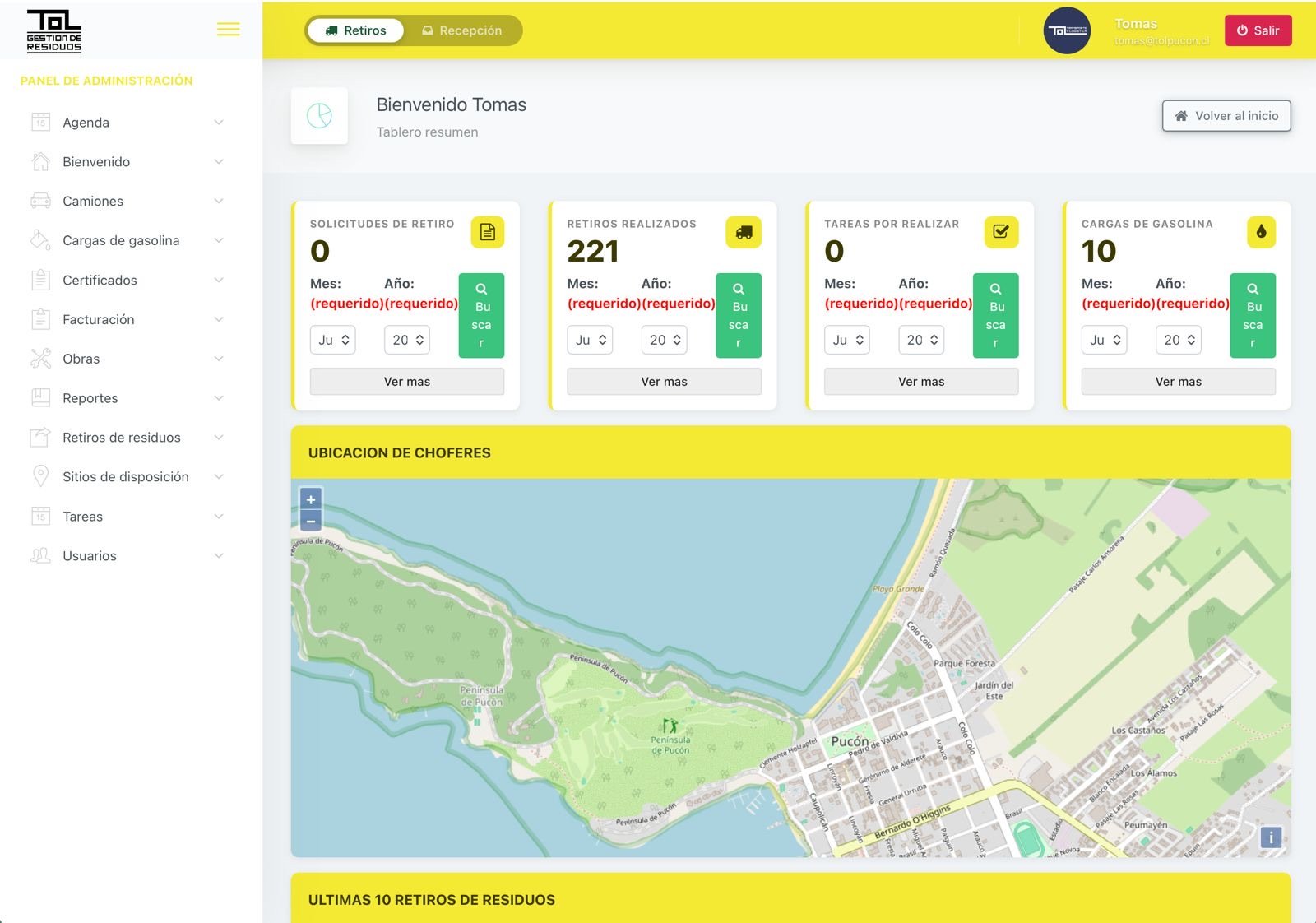 Portal de trazabilidad TOL