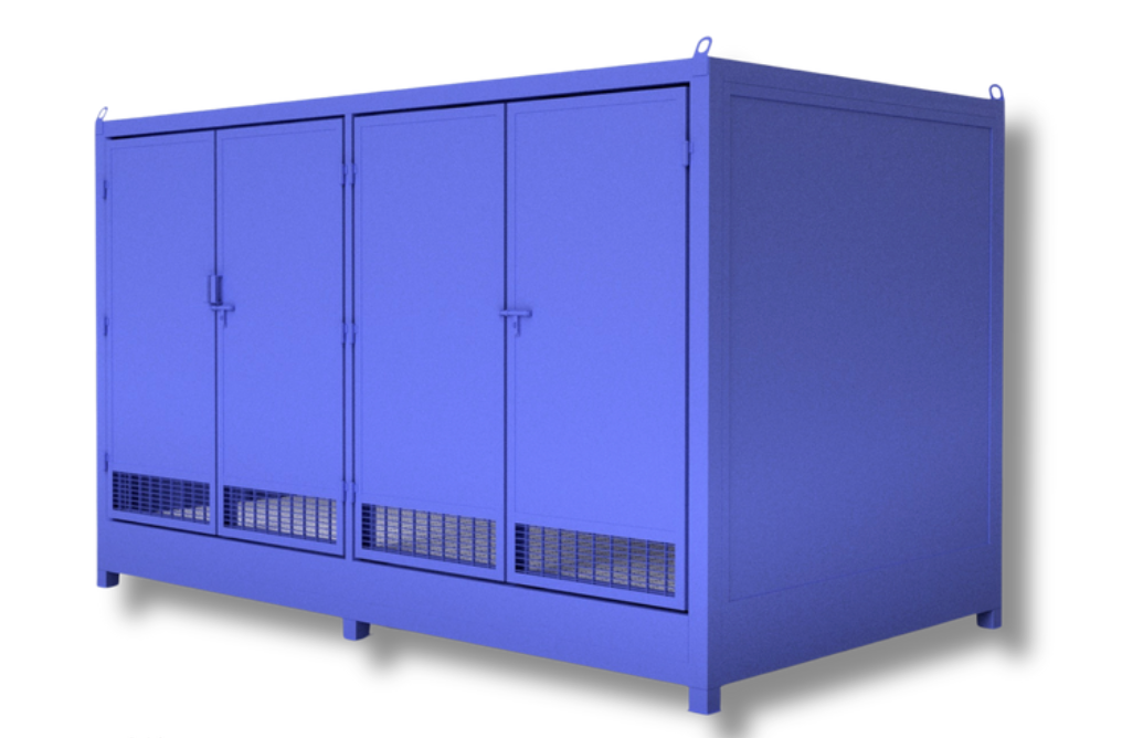 Bodega de 10,1 m² RF120 para almacenamiento de residuos peligrosos