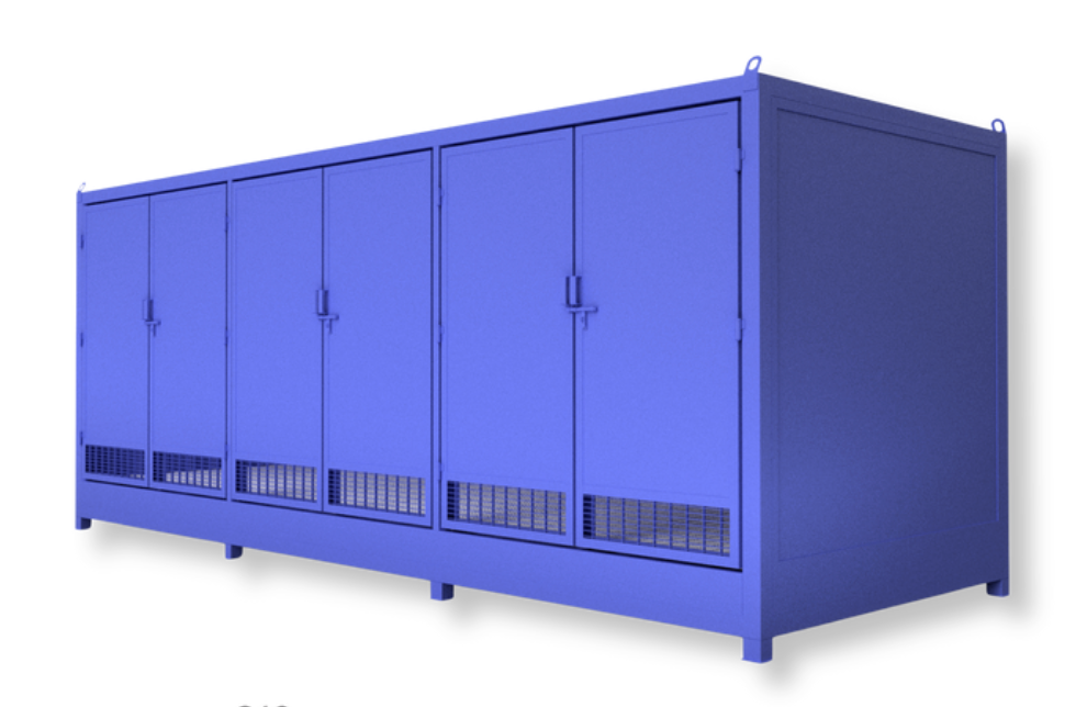 Bodega de 15 m² RF120 para almacenamiento de residuos peligrosos