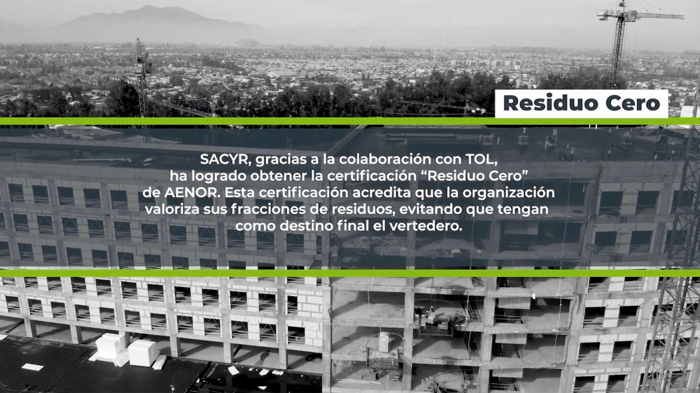 Obra Sacyr — gestión de residuos TOL