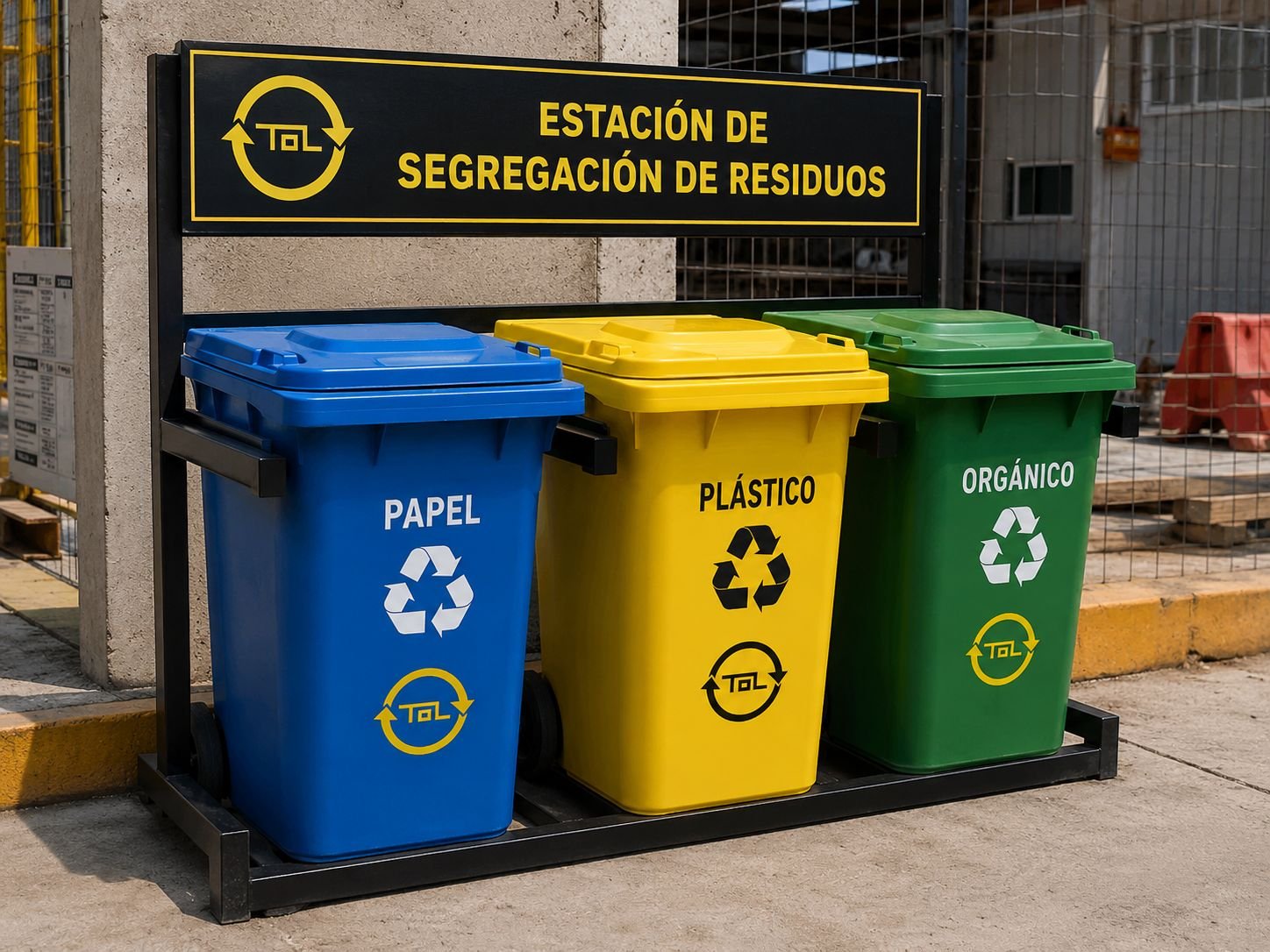 Pack básico punto limpio TOL — 3 contenedores