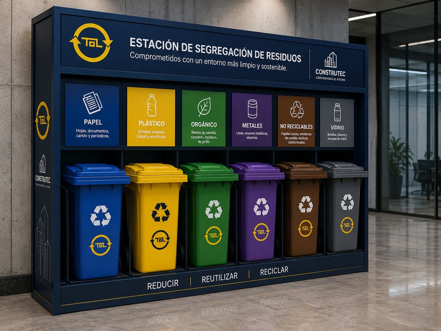 Pack a medida punto limpio TOL — branding corporativo
